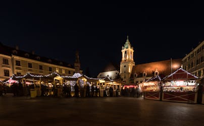 Visita guiada ao mercado de Natal de Bratislava